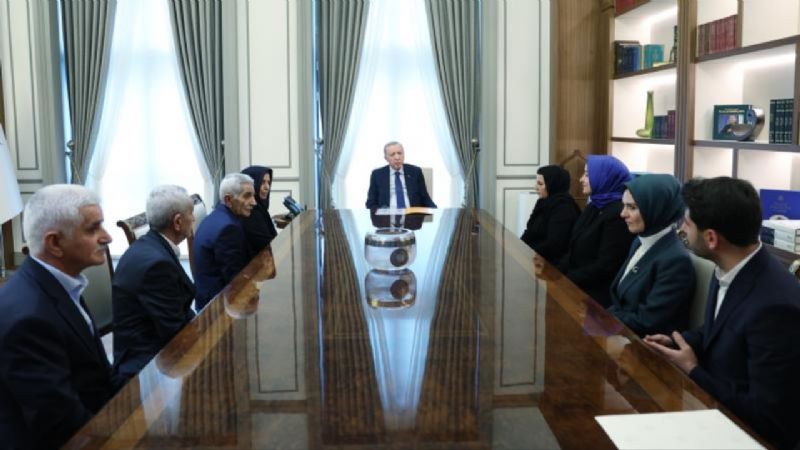 Başkan Erdoğan, PKK'nın İkiyaka katliamında vefat edenlerin aileleriyle görüştü